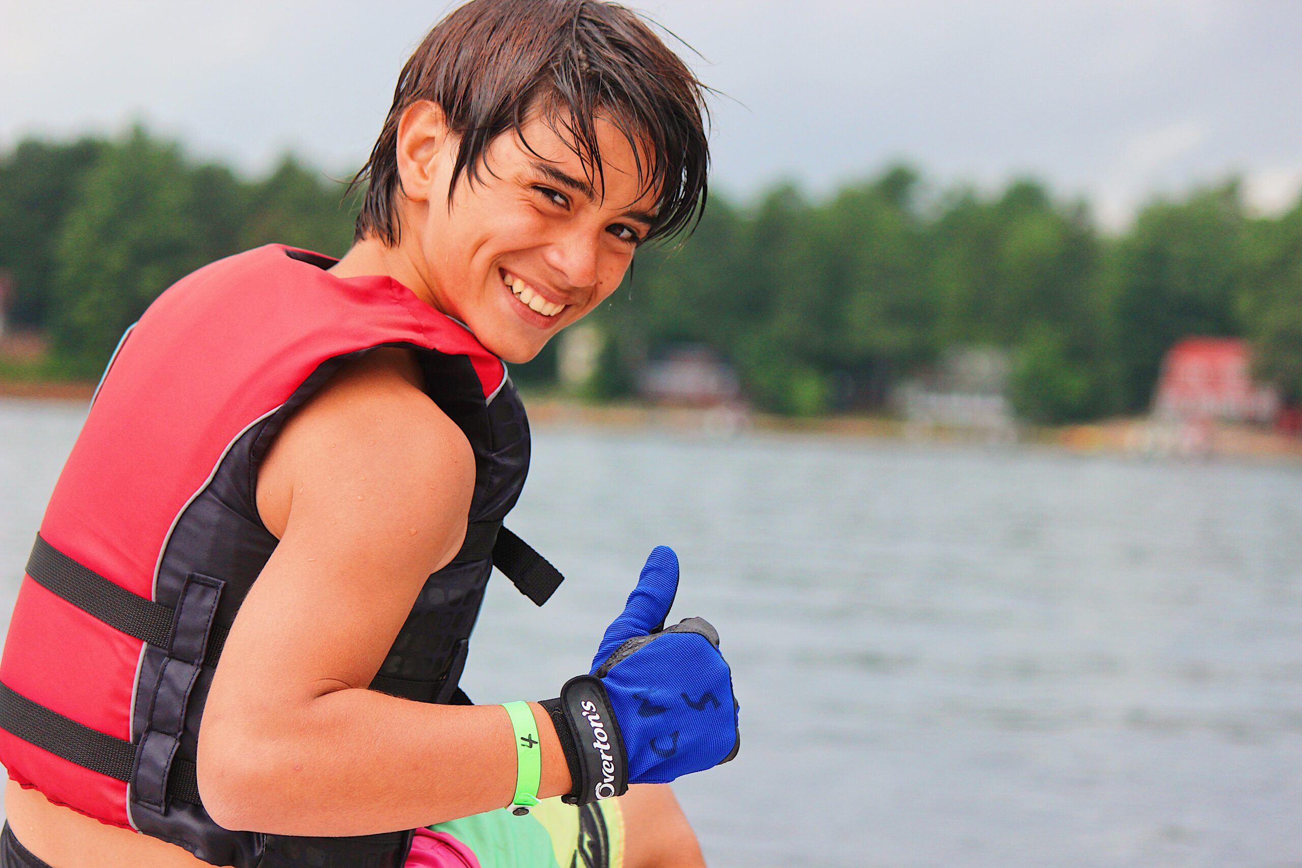 Marist campers sign each others' shirts